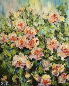 Roses, Painting, Oil on Canvas