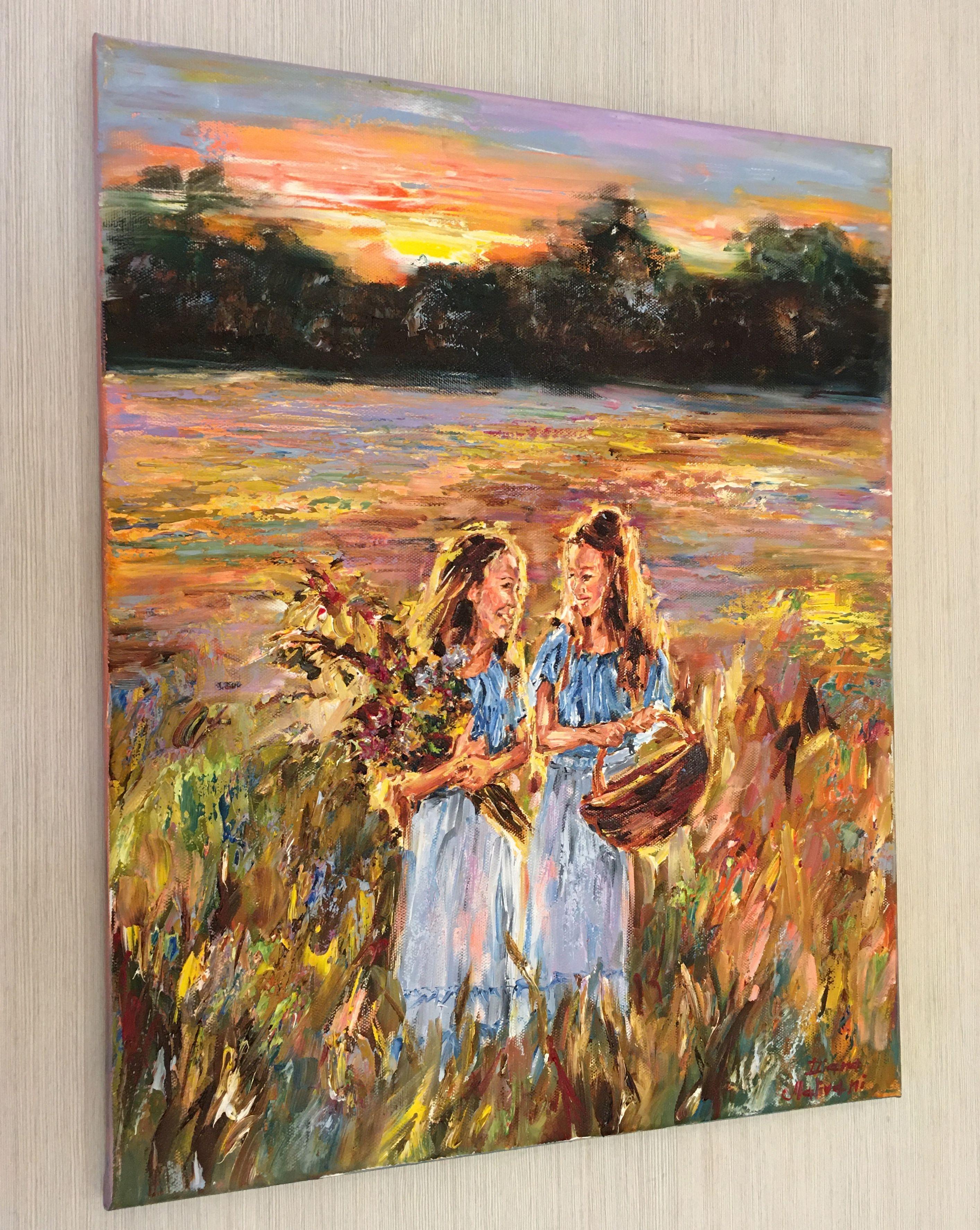 Sisters, Painting, Oil on Canvas 1