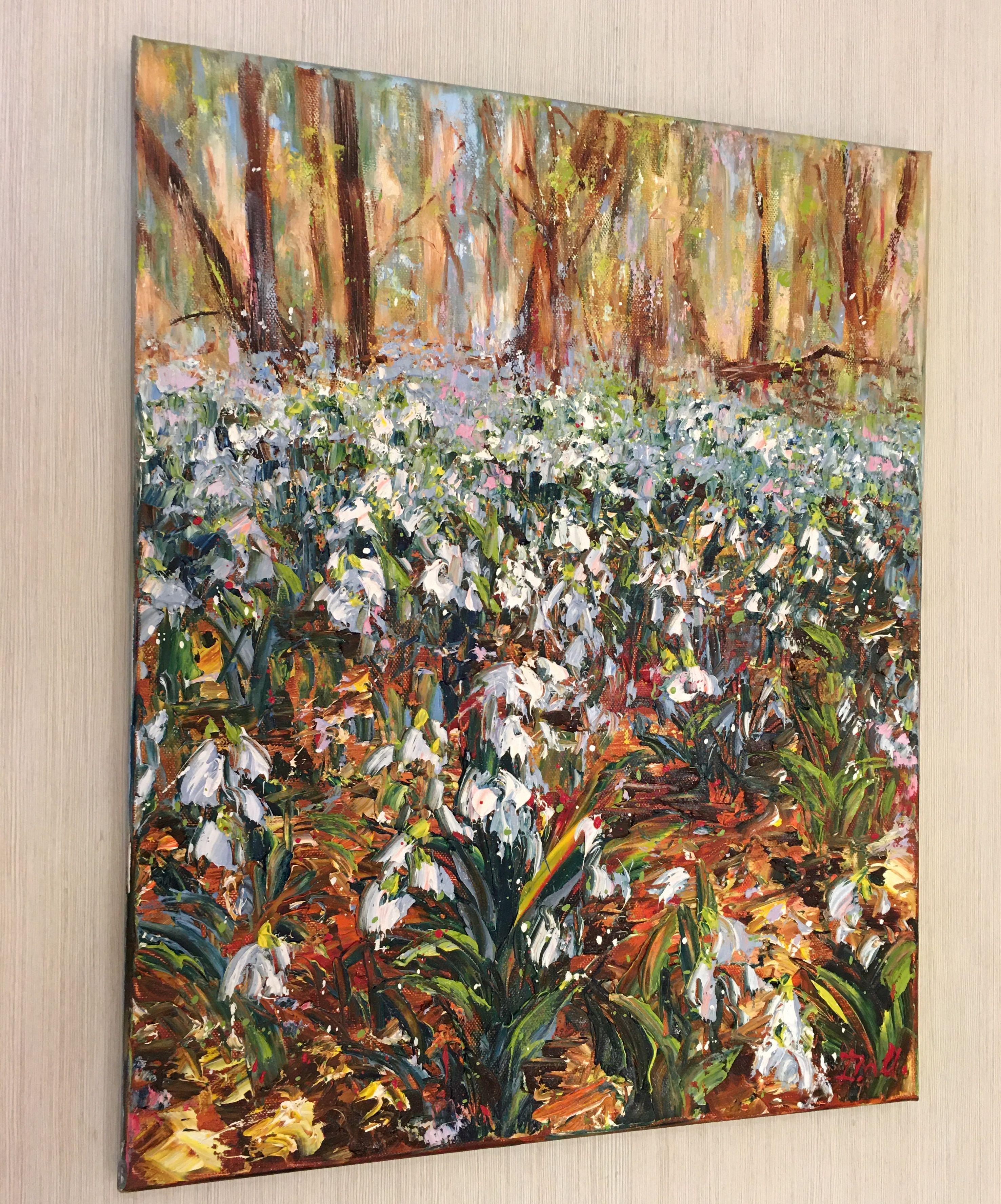 Snowdrops, Painting, Oil on Canvas 1
