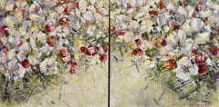 Spring. Diptych, Painting, Oil on Canvas