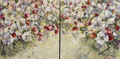 Spring. Diptych, Painting, Oil on Canvas