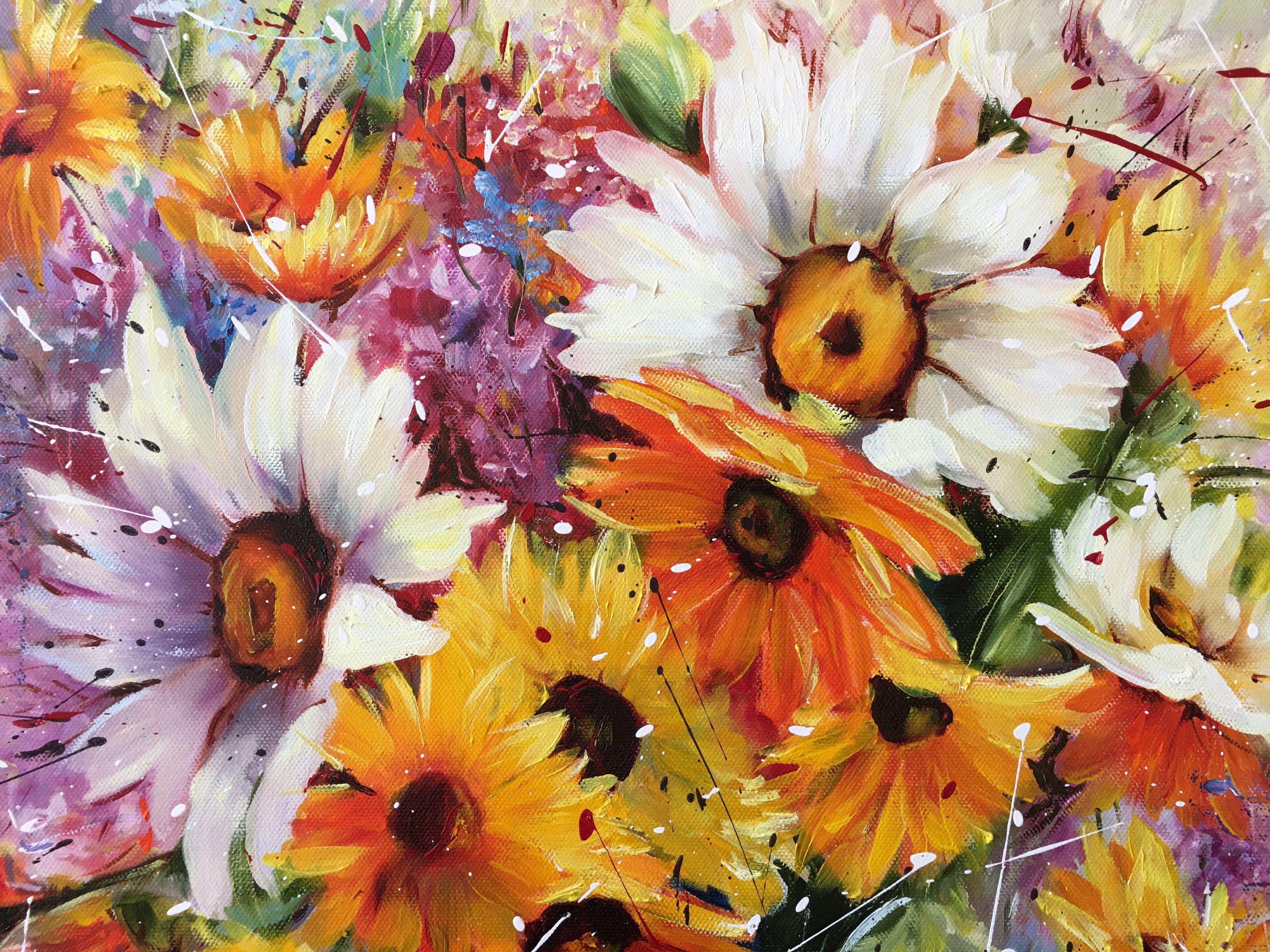 Summer Bouquet, Painting, Oil on Canvas 3