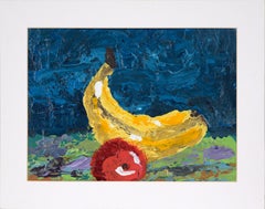 "Fruit" Still Life - Post-Impressionist Outsider Art - Acrylic on Heavy Paper