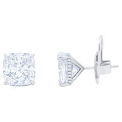 Retro Diana M.Cushions Total 10.53cts H VS2-SI1 GIA certifed Matching Studs 