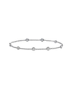 Diana M.Diamonds by the yard bracelets with 7 diamonds totaling 1.00 carat set