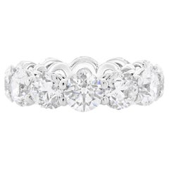 Diana M.PLATINUM ETERNITY BAND WITH 12.00CTS OR ROUND DIAMONDS