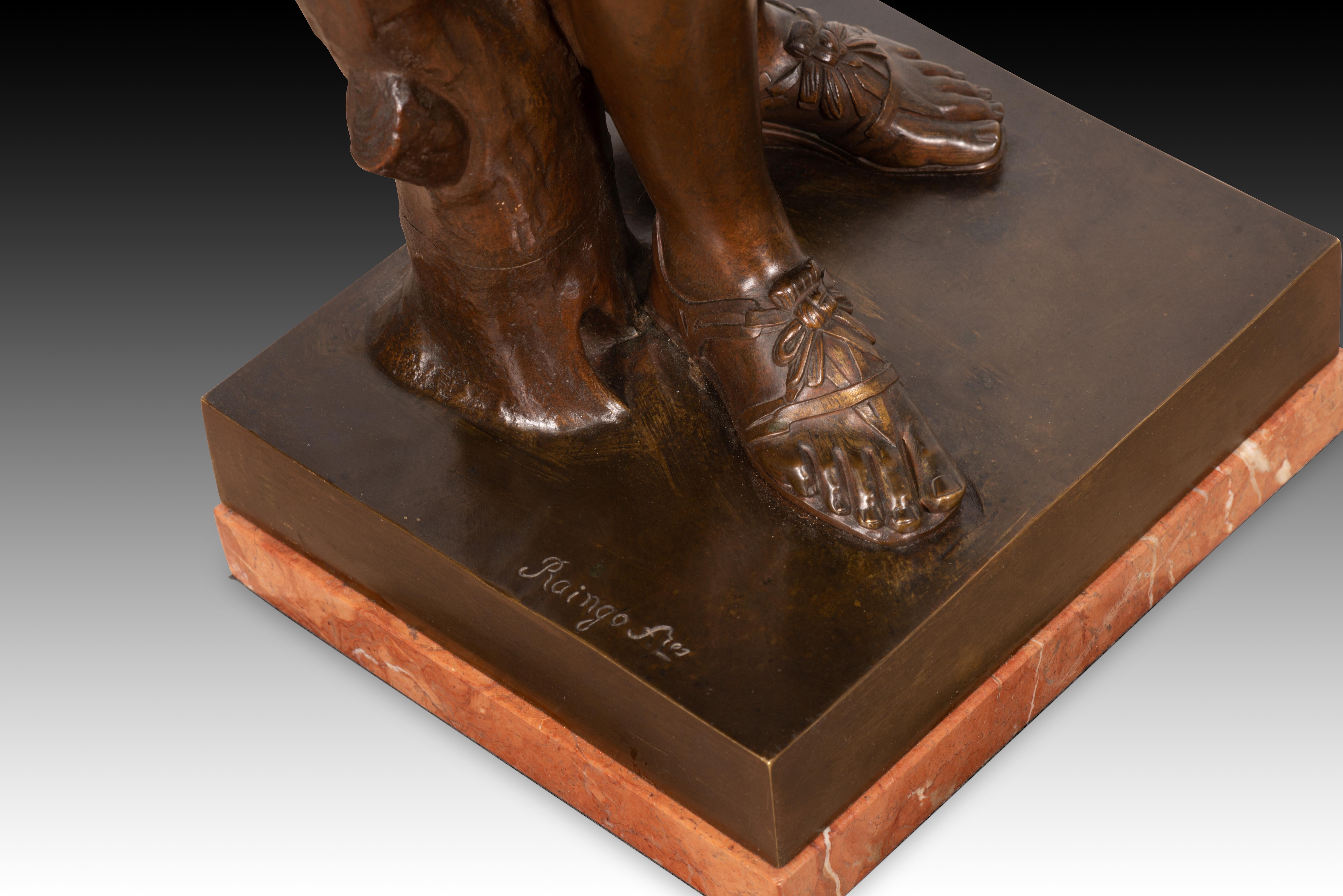Diana of Gabies. Bronze, marble. Raingo Frères, France, 19th century For Sale 4