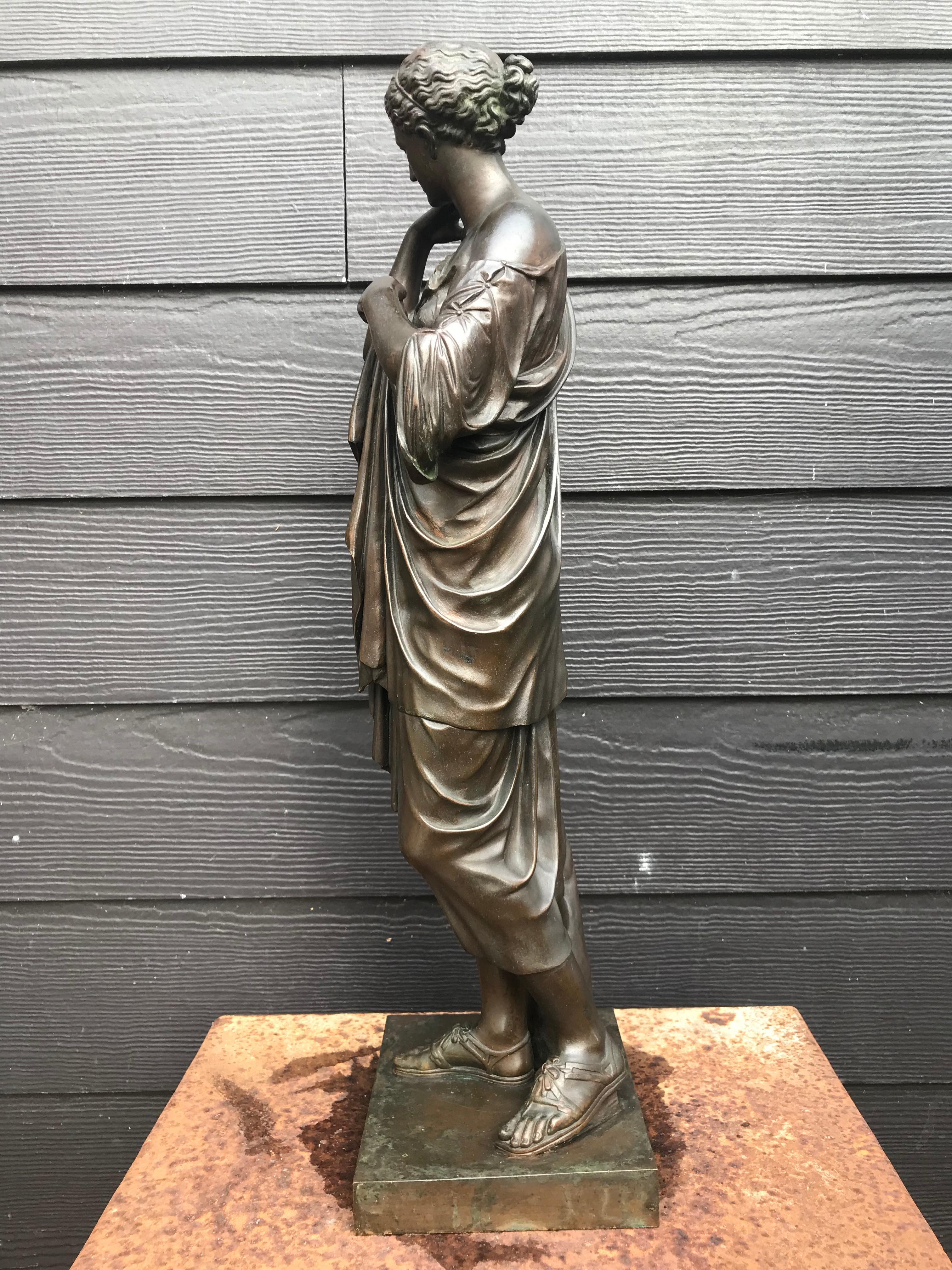 Grand Tour Diana of Gabii in Bronze by Ferdinand Barbedienne, France, circa 1890 For Sale
