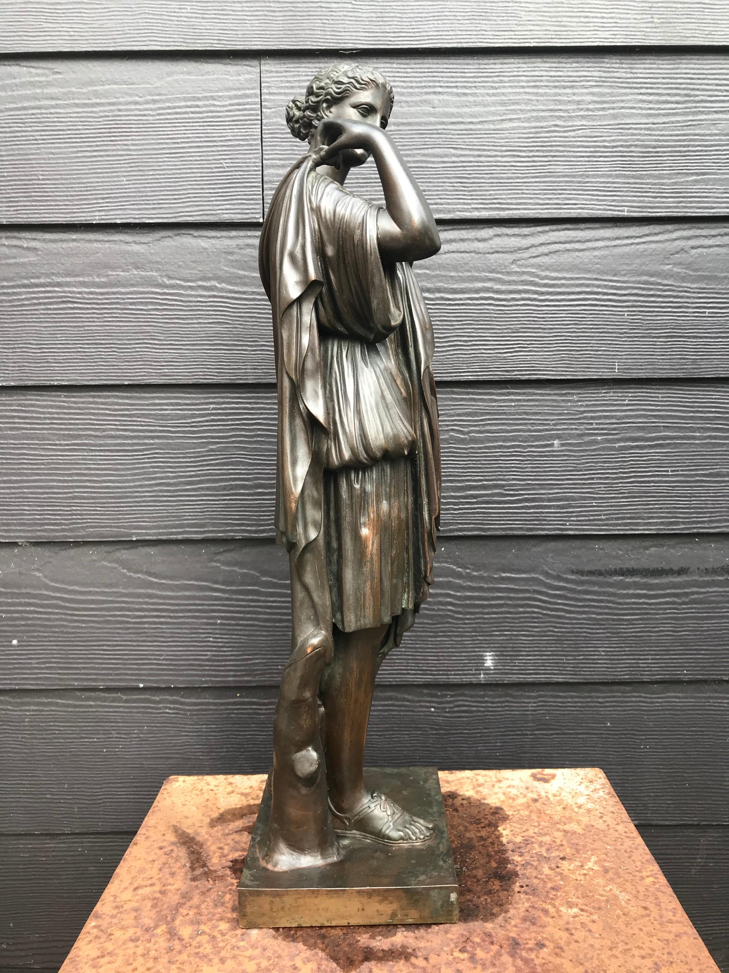 Diana of Gabii in Bronze by Ferdinand Barbedienne, France, circa 1890 In Good Condition For Sale In Sint Annaland, NL