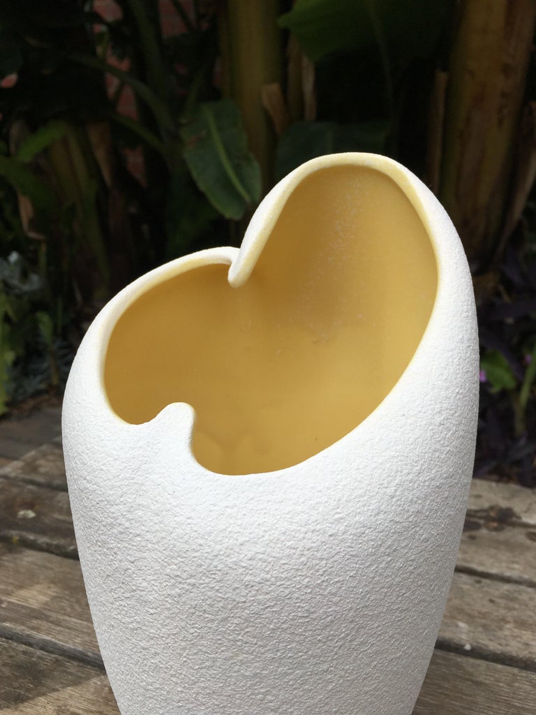 Diana Pottery Biomorphic Slipware Vase, Sydney, Australia, 1950s at