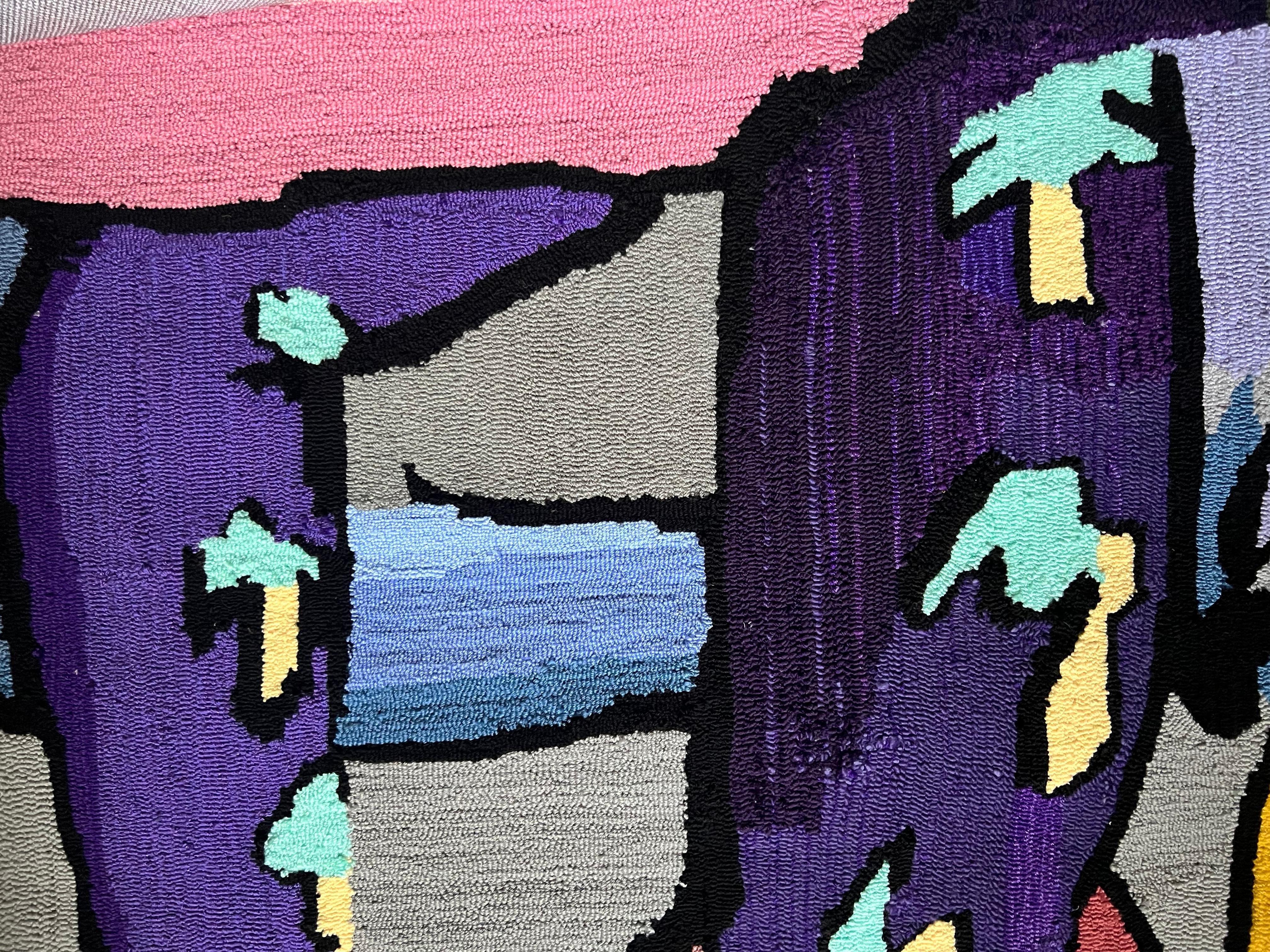 Œuvre d'art textile figurative 