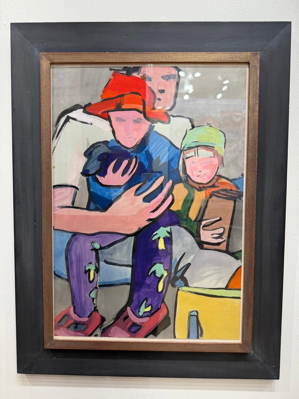 Œuvre d'art textile figurative 