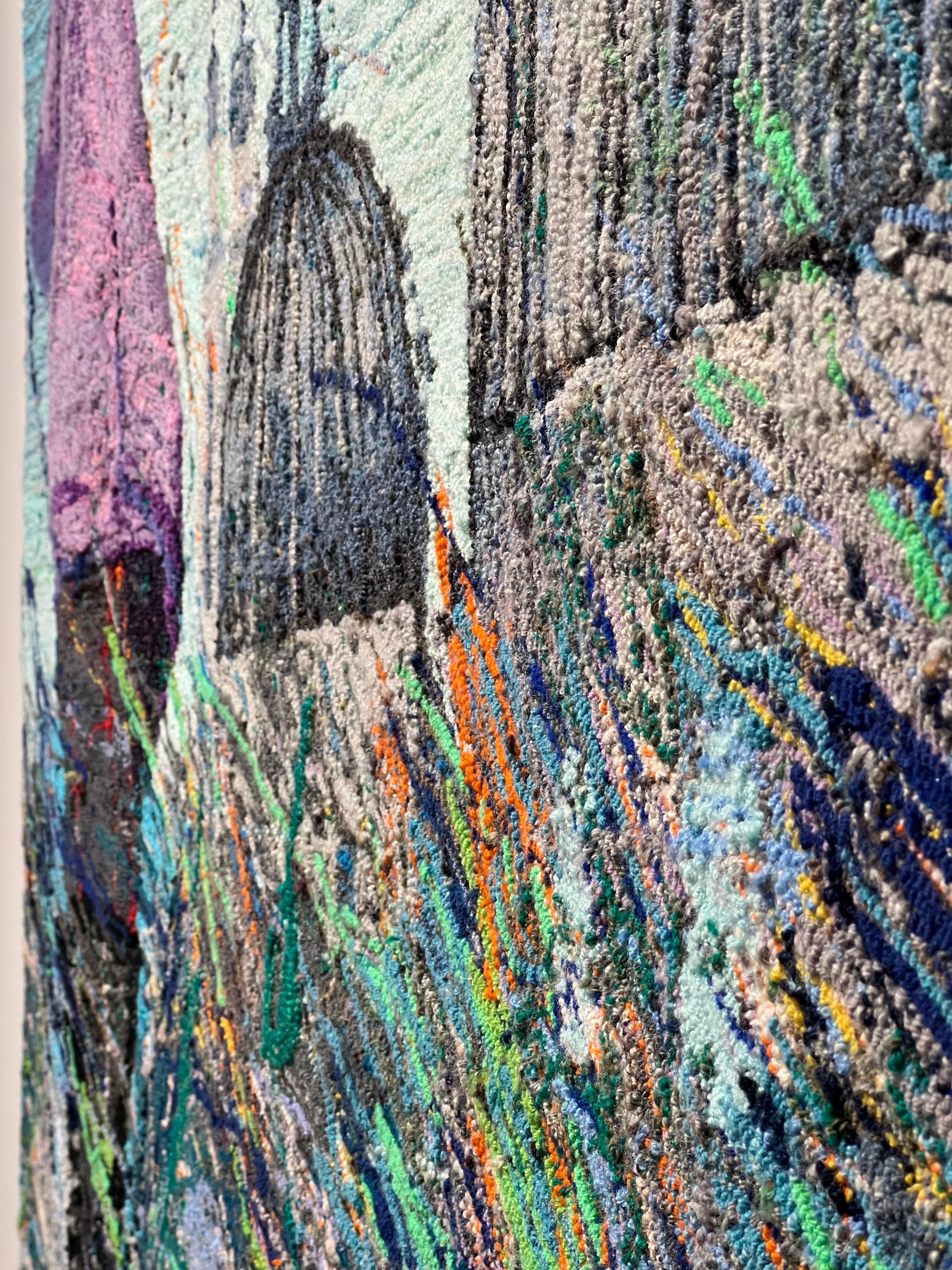 Figurative Textile Artwork by Contemporary Artist - Venice Architecture For Sale 8