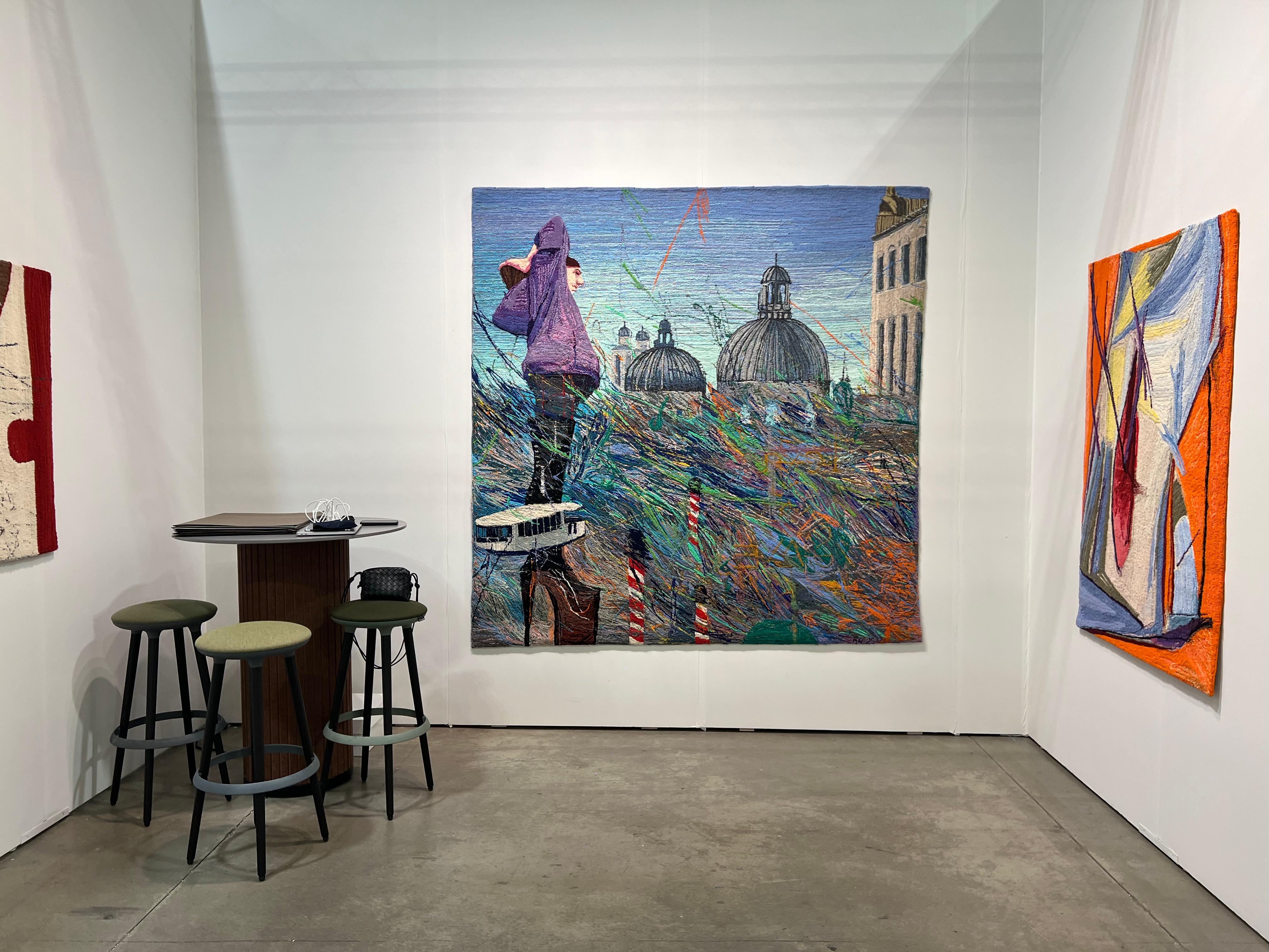 Figurative Textile Artwork by Contemporary Artist - Venice Architecture For Sale 5