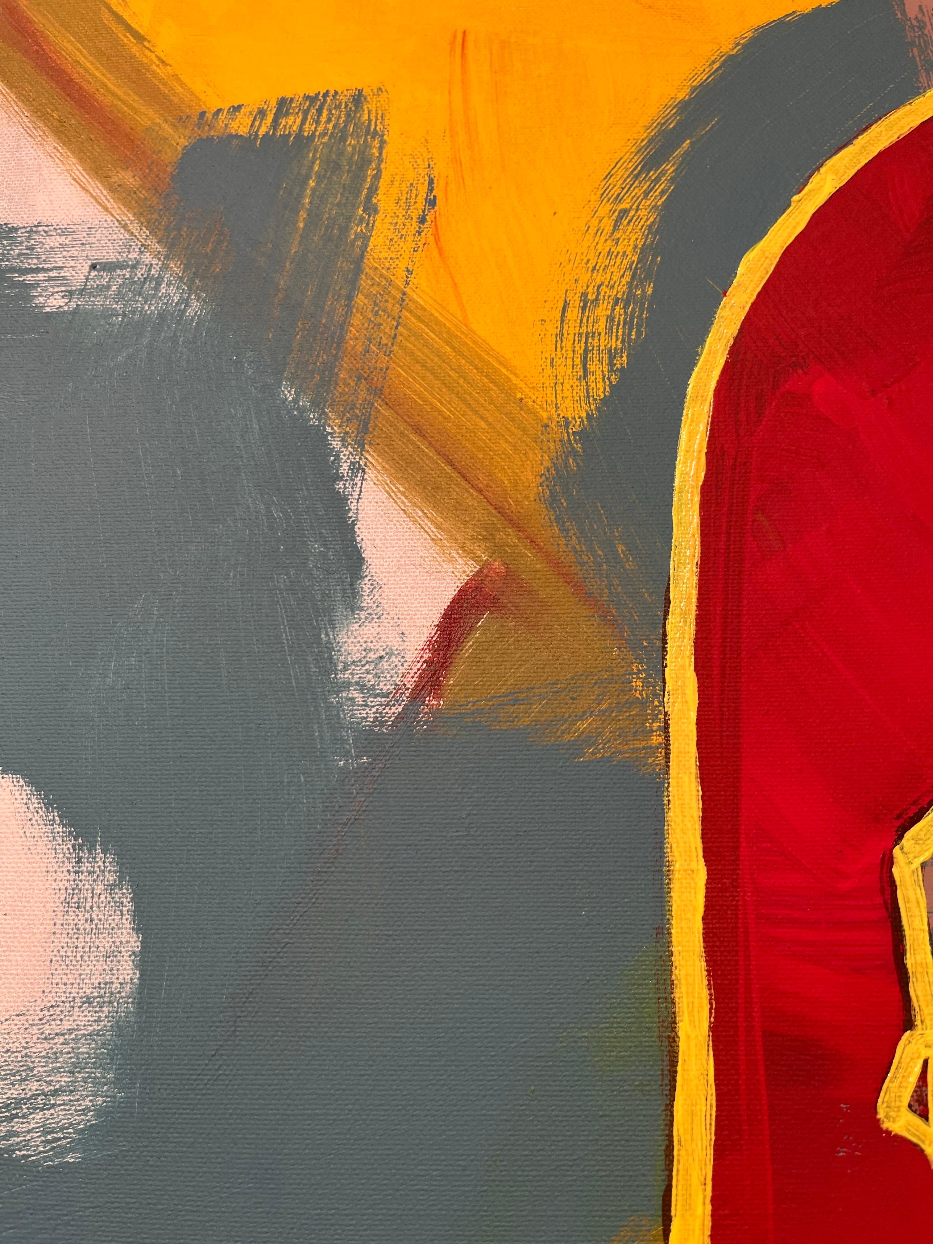 Buntes helles Öl auf Leinwand Gemälde 