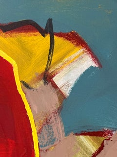 Colourful bright oil on canvas contemporary painting "The Fifth Floor"