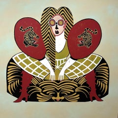 Fashion of the jungle queen, Painting, Acrylic on Canvas