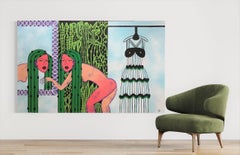 Give me a reason, peinture, acrylique sur toile