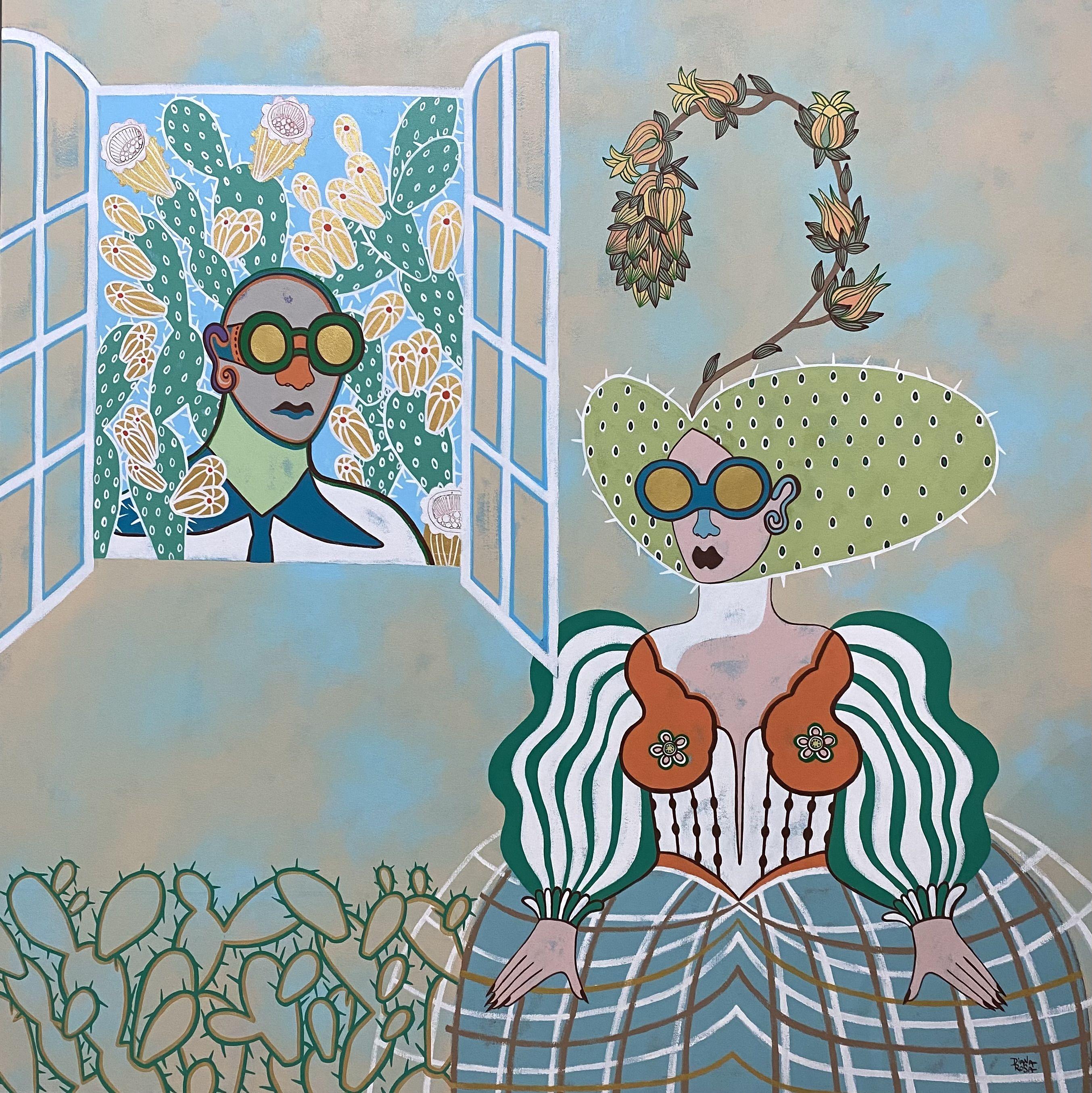 L'amore si trova, Pittura, Acrilico su tela - Painting di Diana Rosa