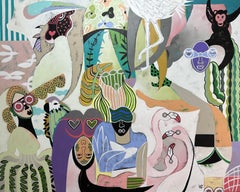 We love the jungle, Painting, Acrylic on Canvas
