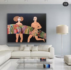 Quello che succede nella giungla rimane nella giungla, Pittura, Acrilico su tela