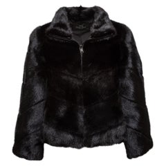 Diana Rosh Schwarze Nerzpelzjacke