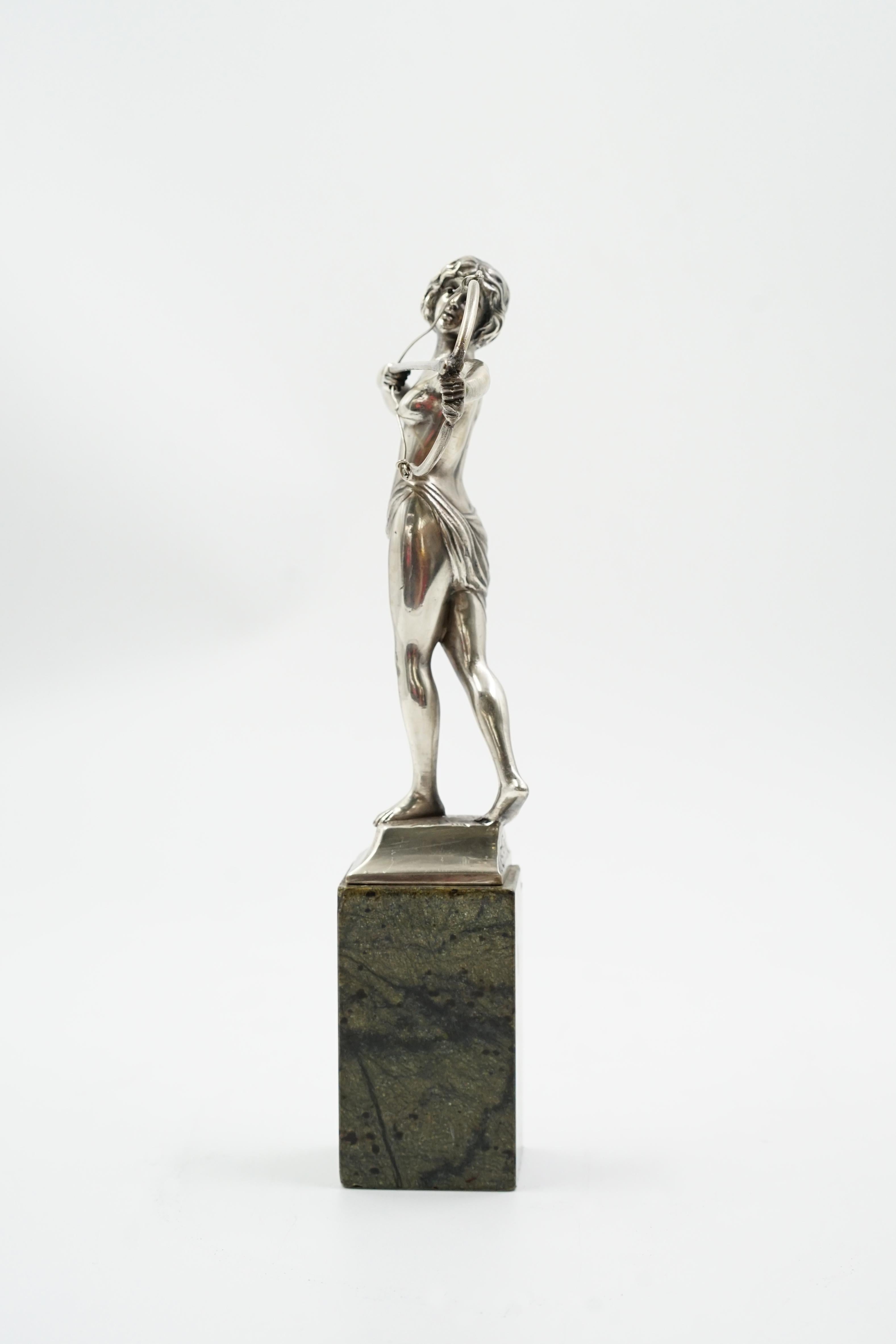 Art Deco Diana the huntress sculpture Vienna bronze