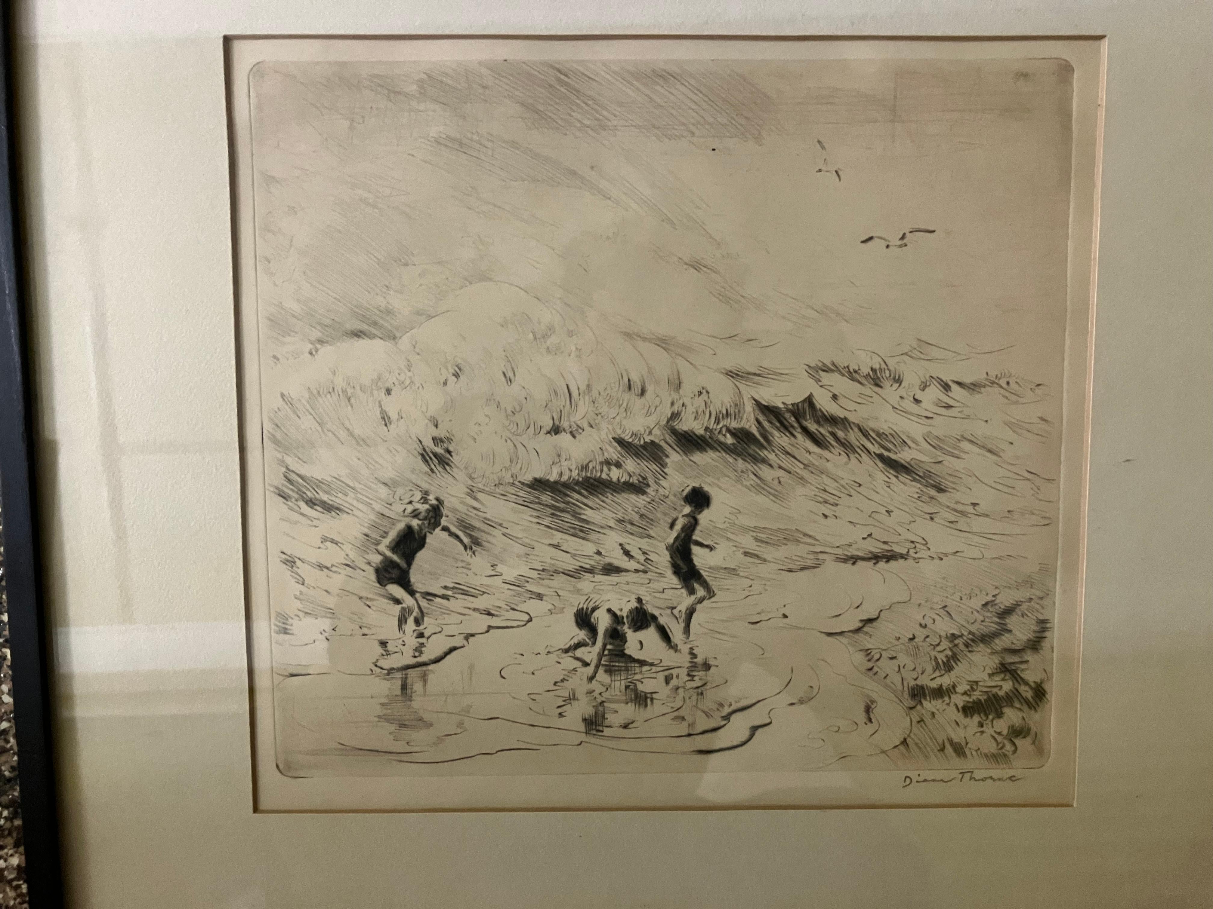 Diane Thorne Niños en la playa