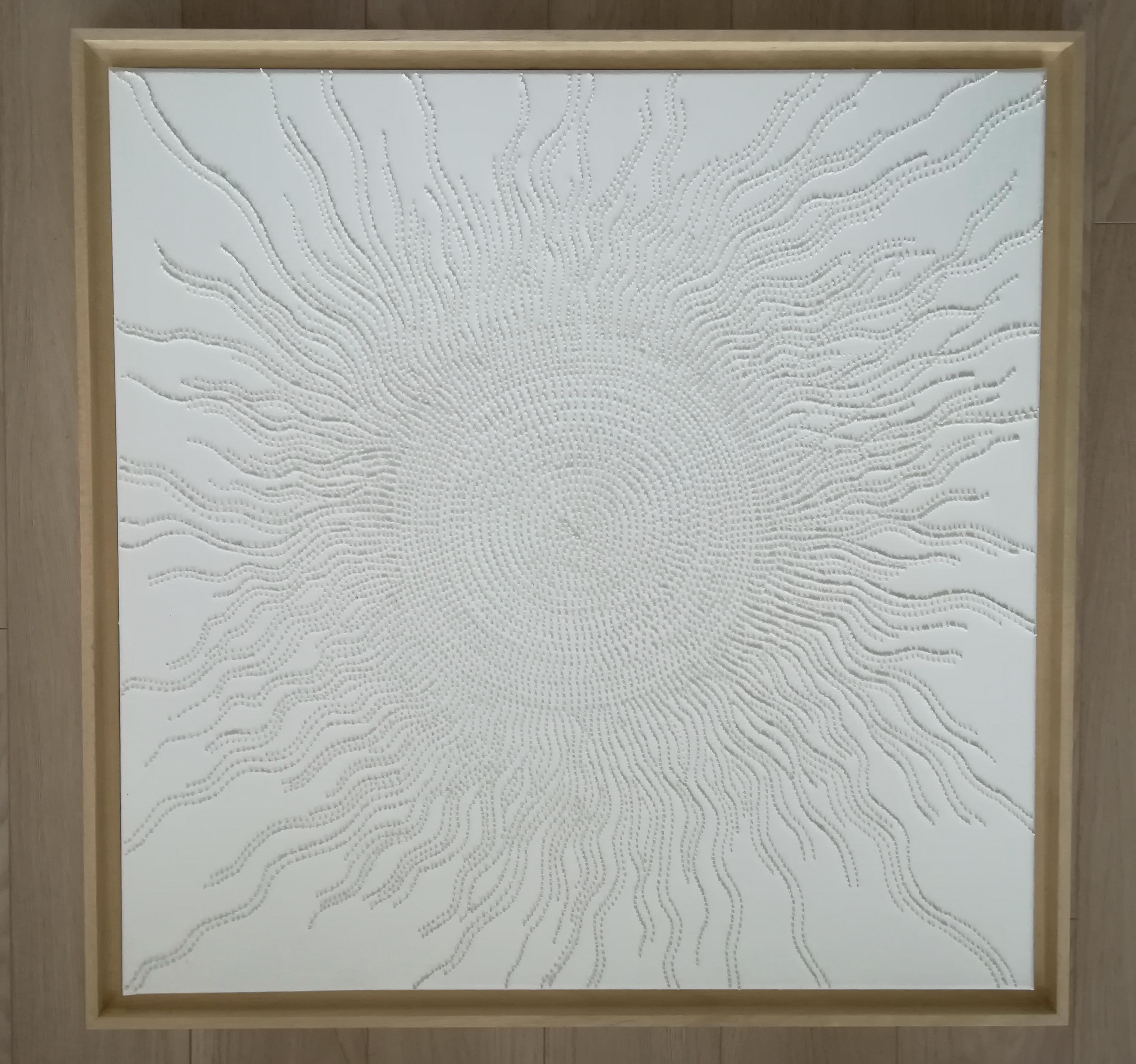 Arte contemporáneo francés de Diana Torje - Sol Blanco en venta 9