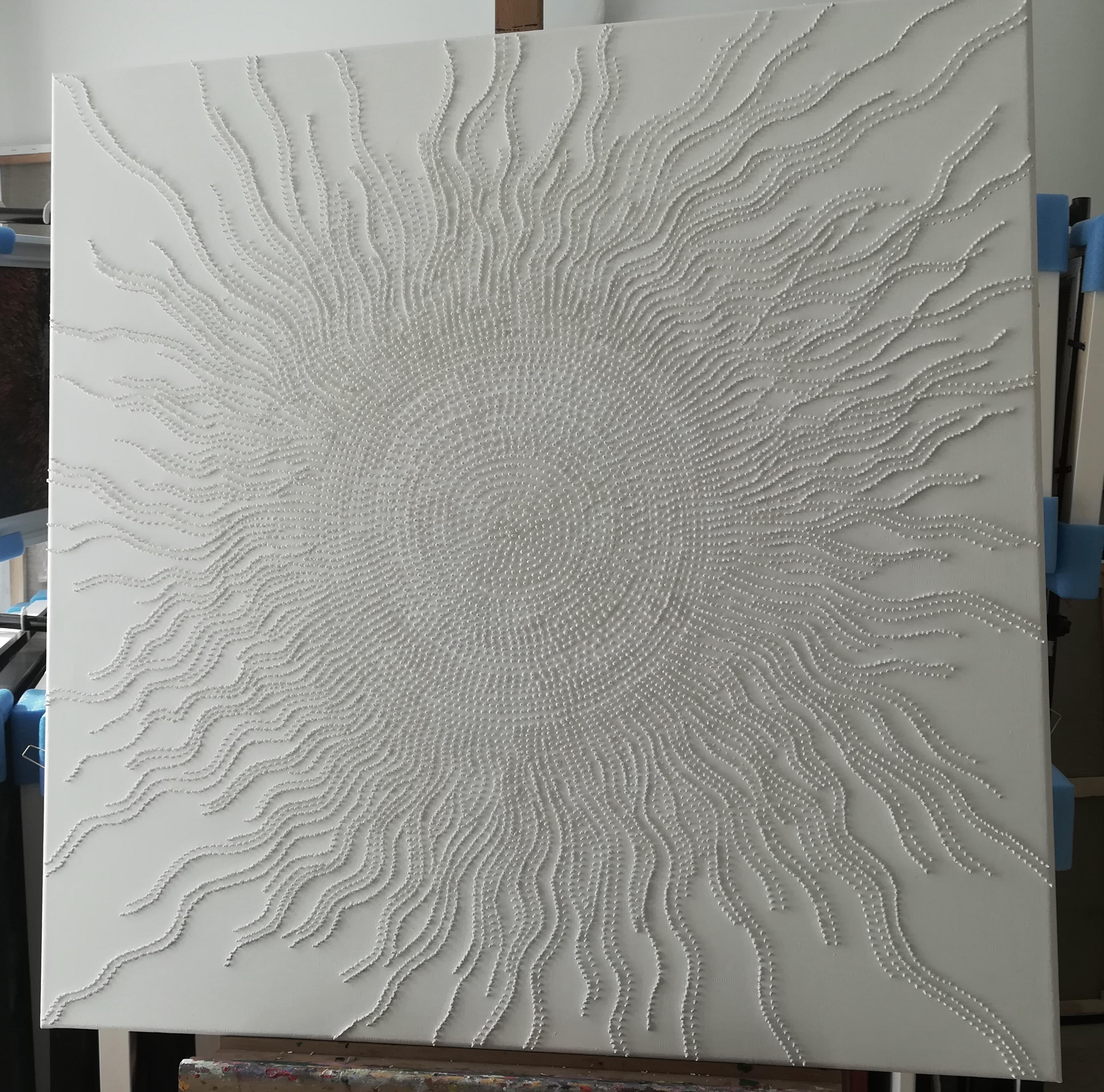 Arte contemporáneo francés de Diana Torje - Sol Blanco en venta 5