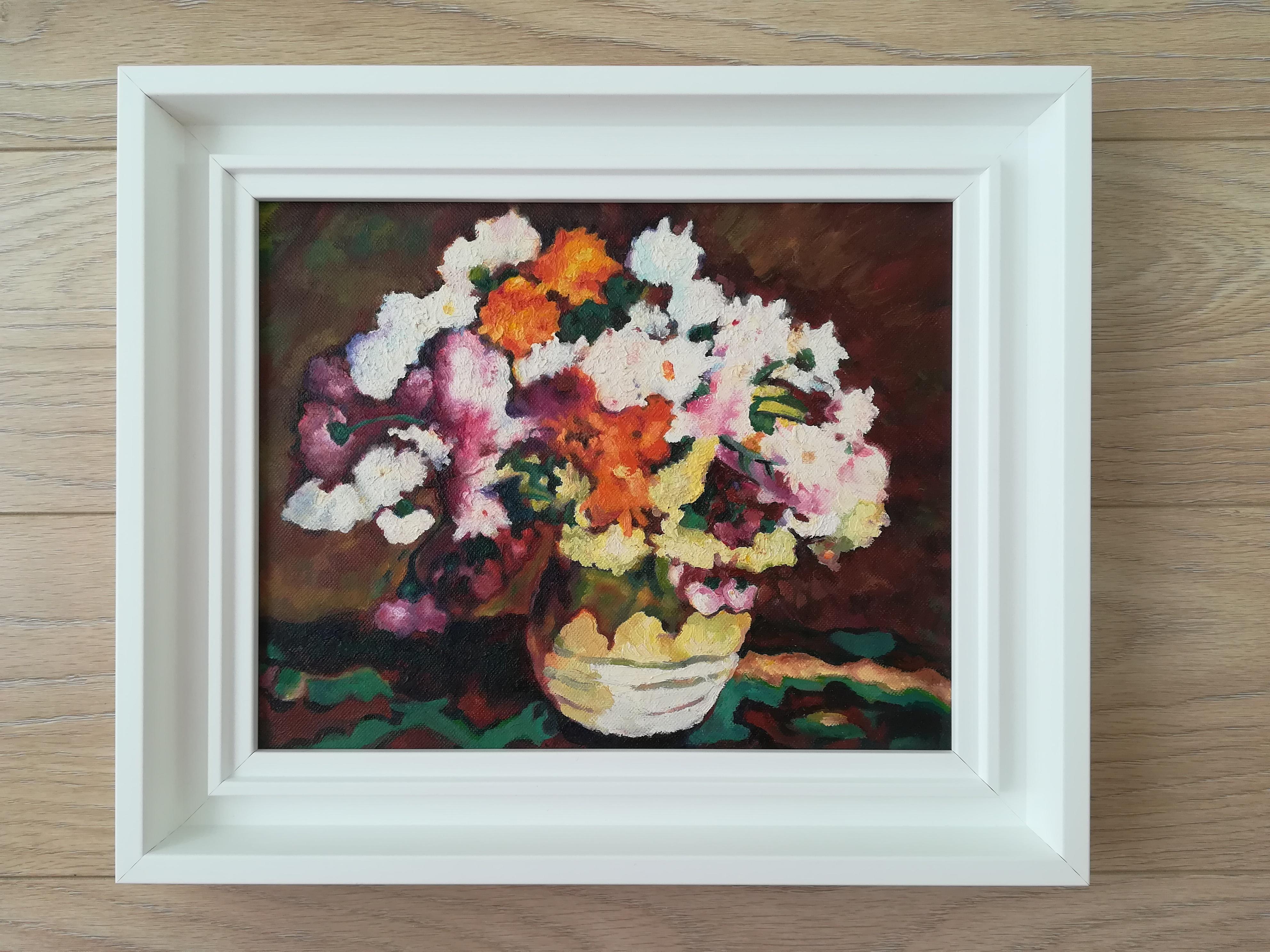 French Contemporary Art by Diana Torje - Colored Flowers For Sale 3