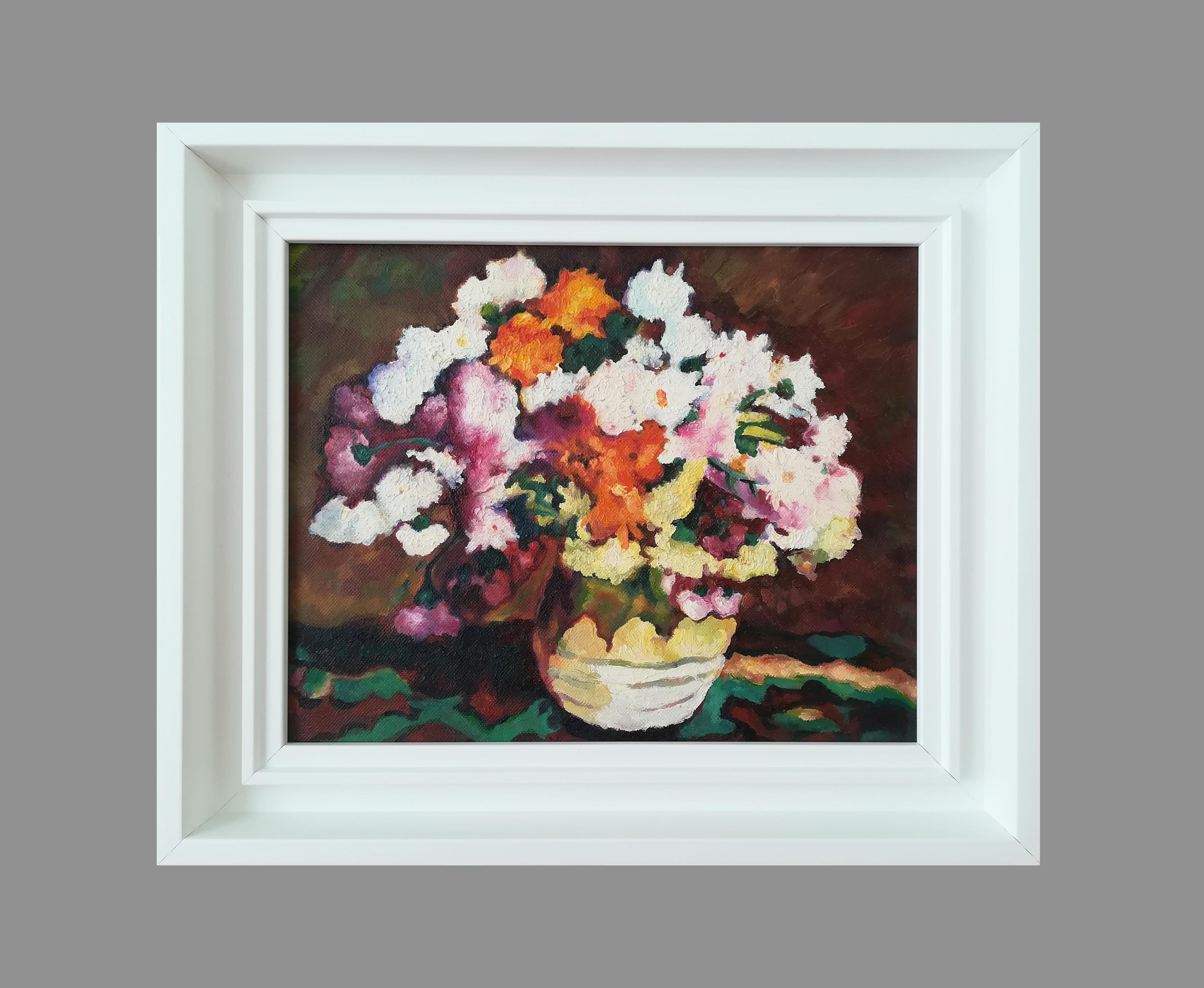 French Contemporary Art by Diana Torje - Colored Flowers For Sale 4