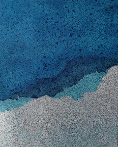 Französische Contemporary Art von Diana Torje - Ein Traum von Blau 