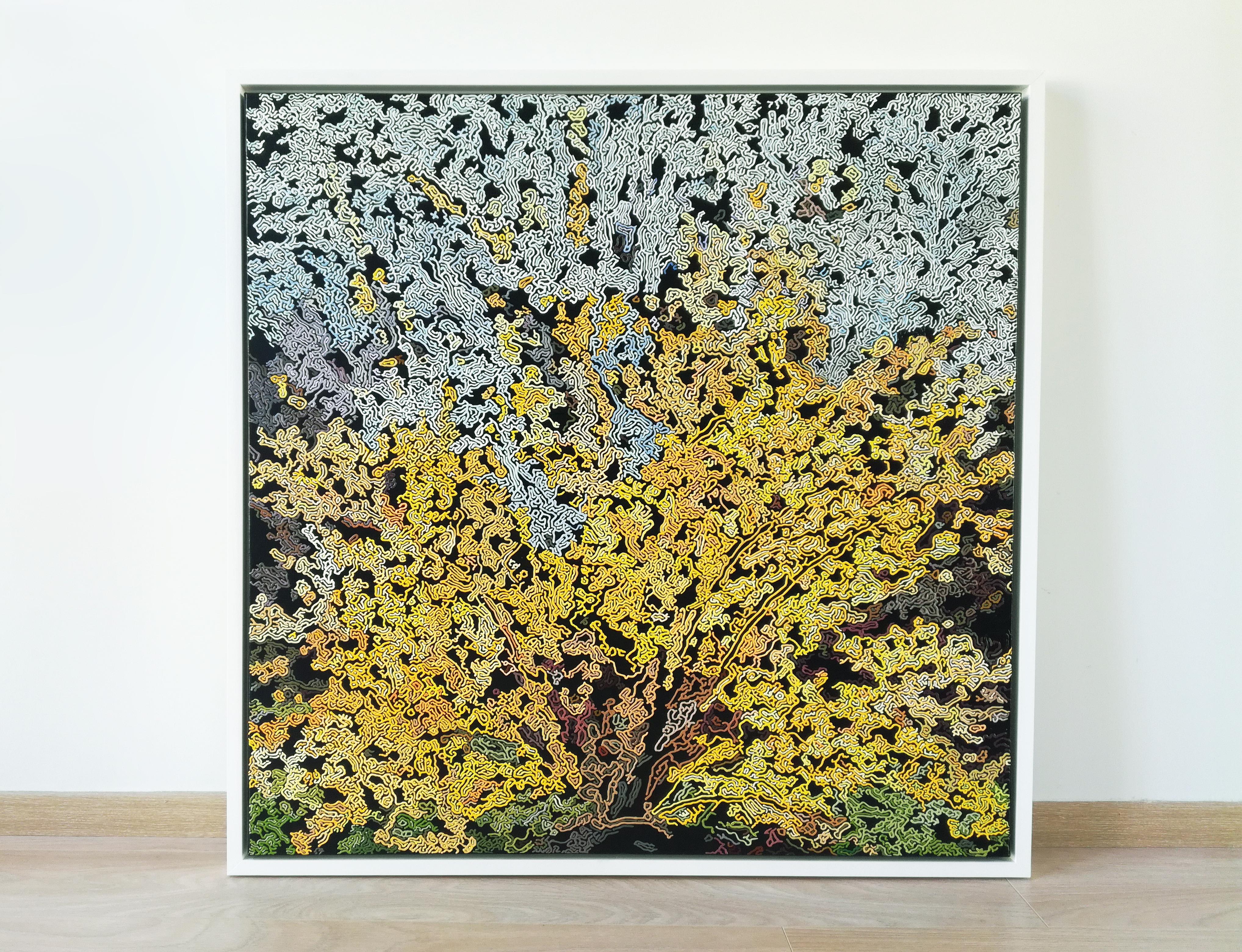 French Contemporary Art by Diana Torje - Yellow Tree 1