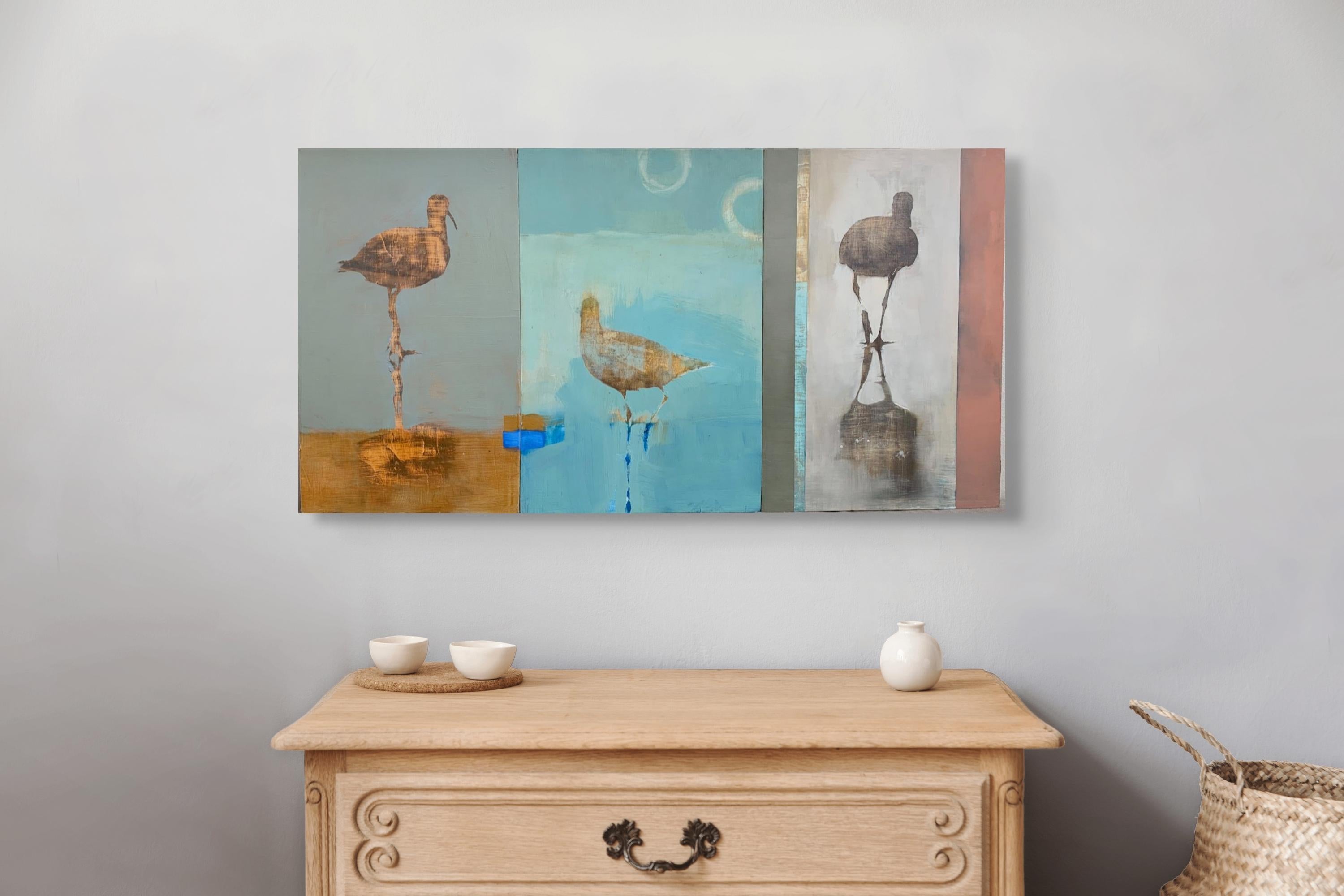 Küstenvögel – Painting von Diana Tremaine