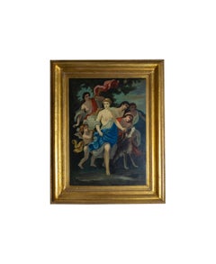 Diana, Urania & Calliope, 19th Century Neoclassical Oil Painting