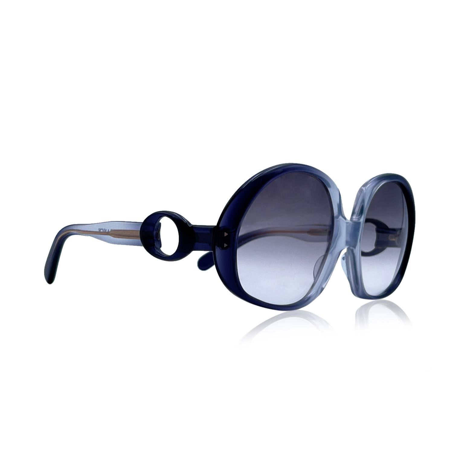 Diana Vintage Clear Acetate Oversized Sunglasses Mod. Cordelia In New Condition In Rome, Rome