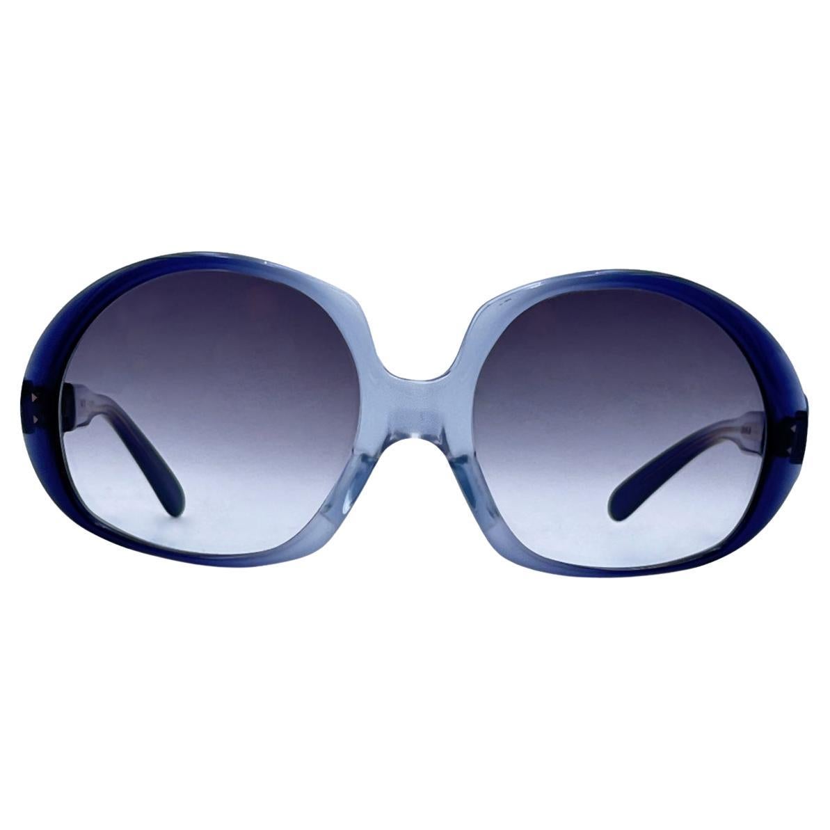 Diana Vintage Clear Acetate Oversized Sunglasses Mod. Cordelia
