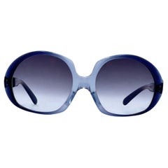 Diana Vintage Clear Acetate Oversized Sunglasses Mod. Cordelia