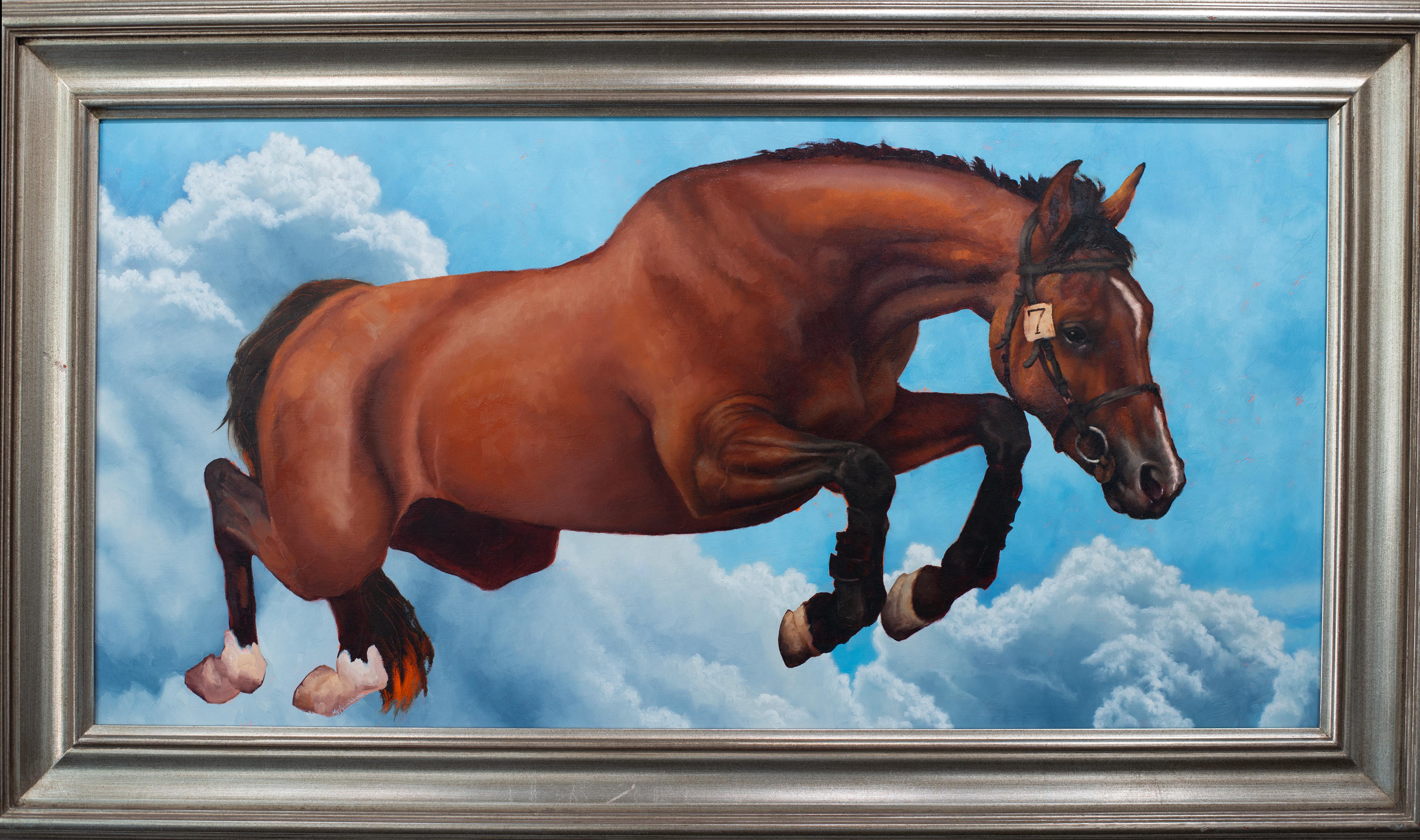 „Point Break“ (2023), Surrealistisches Ölgemälde von Michael Vacchiano im Angebot 1