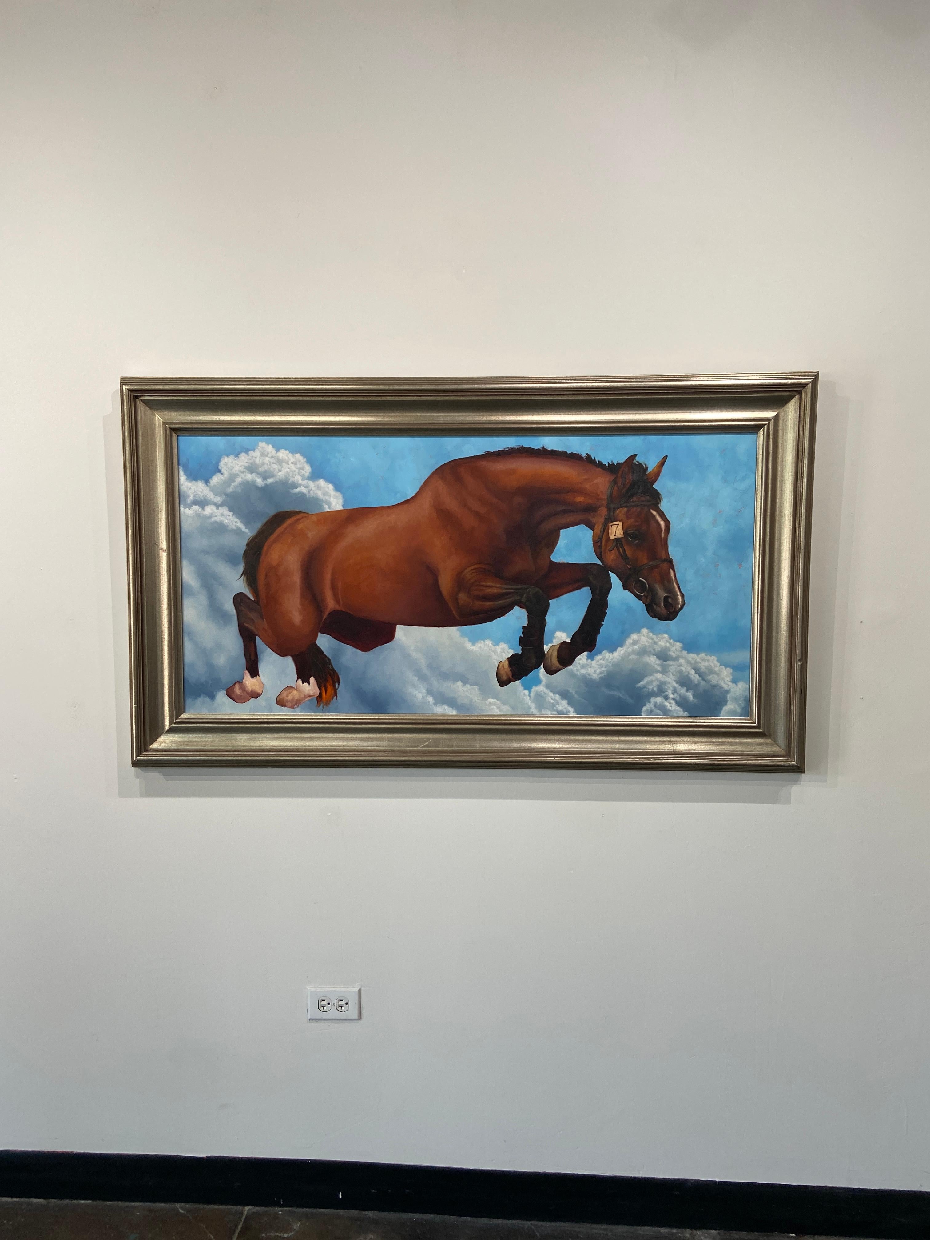„Point Break“ (2023), Surrealistisches Ölgemälde von Michael Vacchiano im Angebot 2