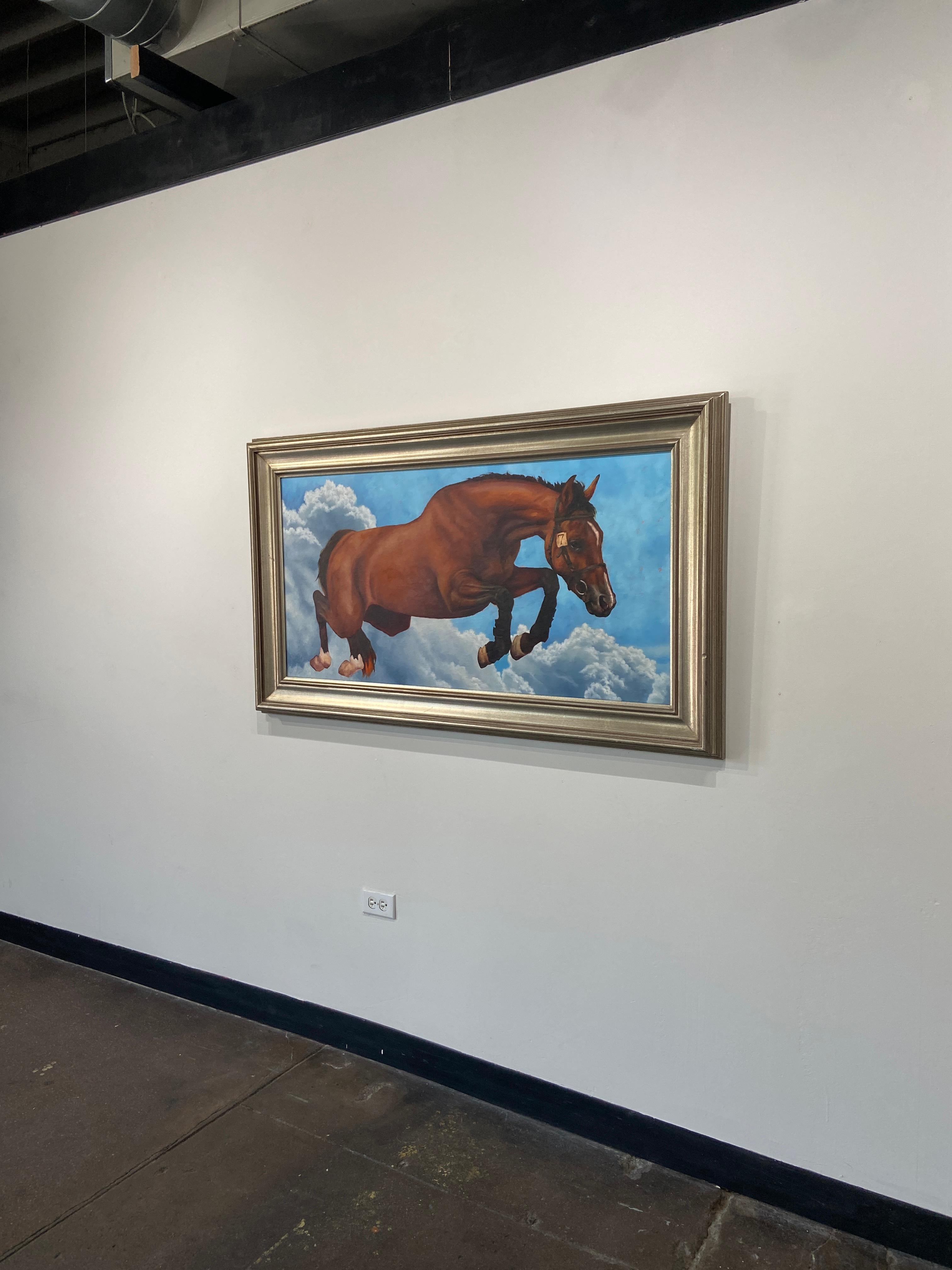 „Point Break“ (2023), Surrealistisches Ölgemälde von Michael Vacchiano im Angebot 3