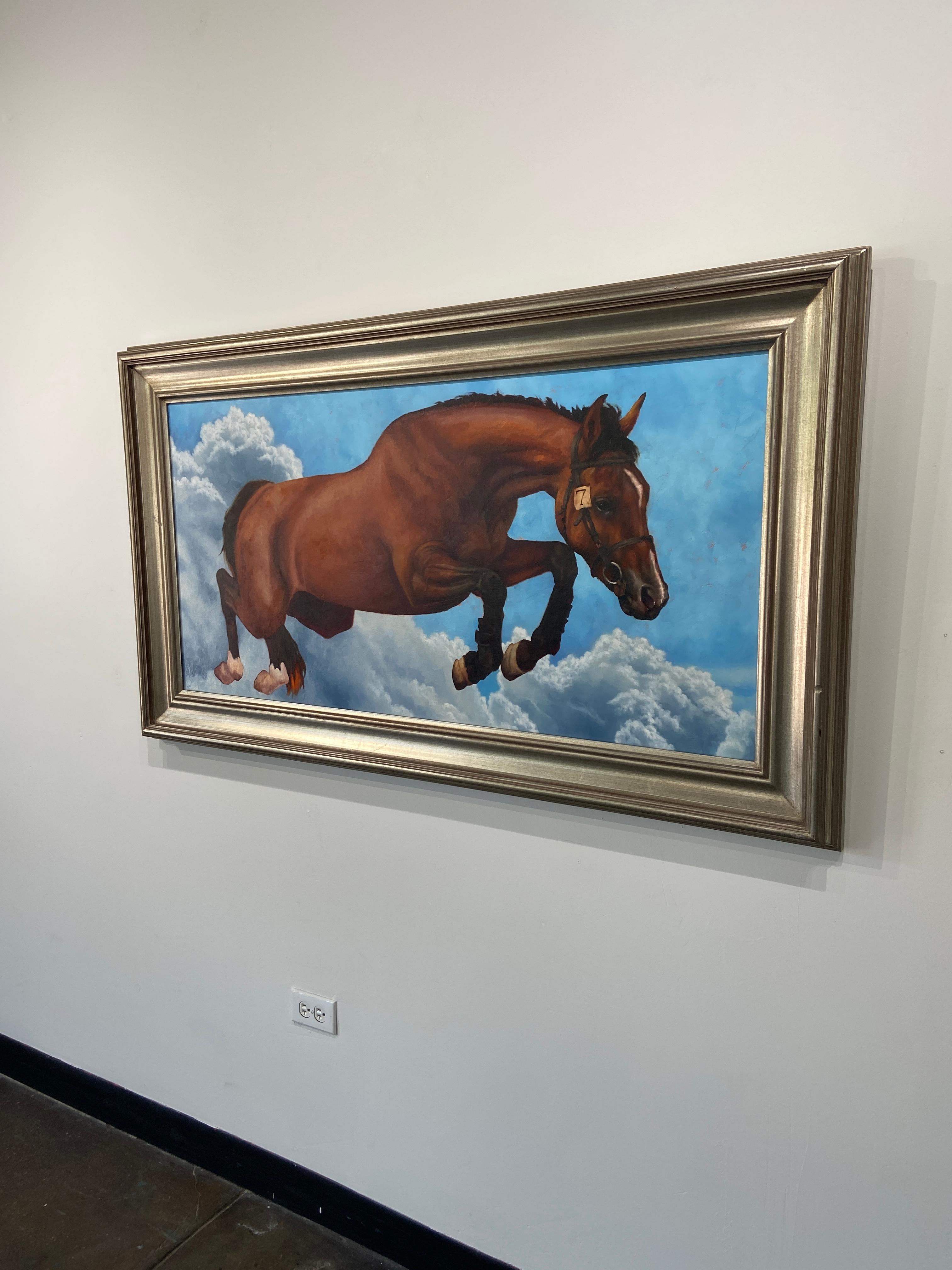 „Point Break“ (2023), Surrealistisches Ölgemälde von Michael Vacchiano im Angebot 4