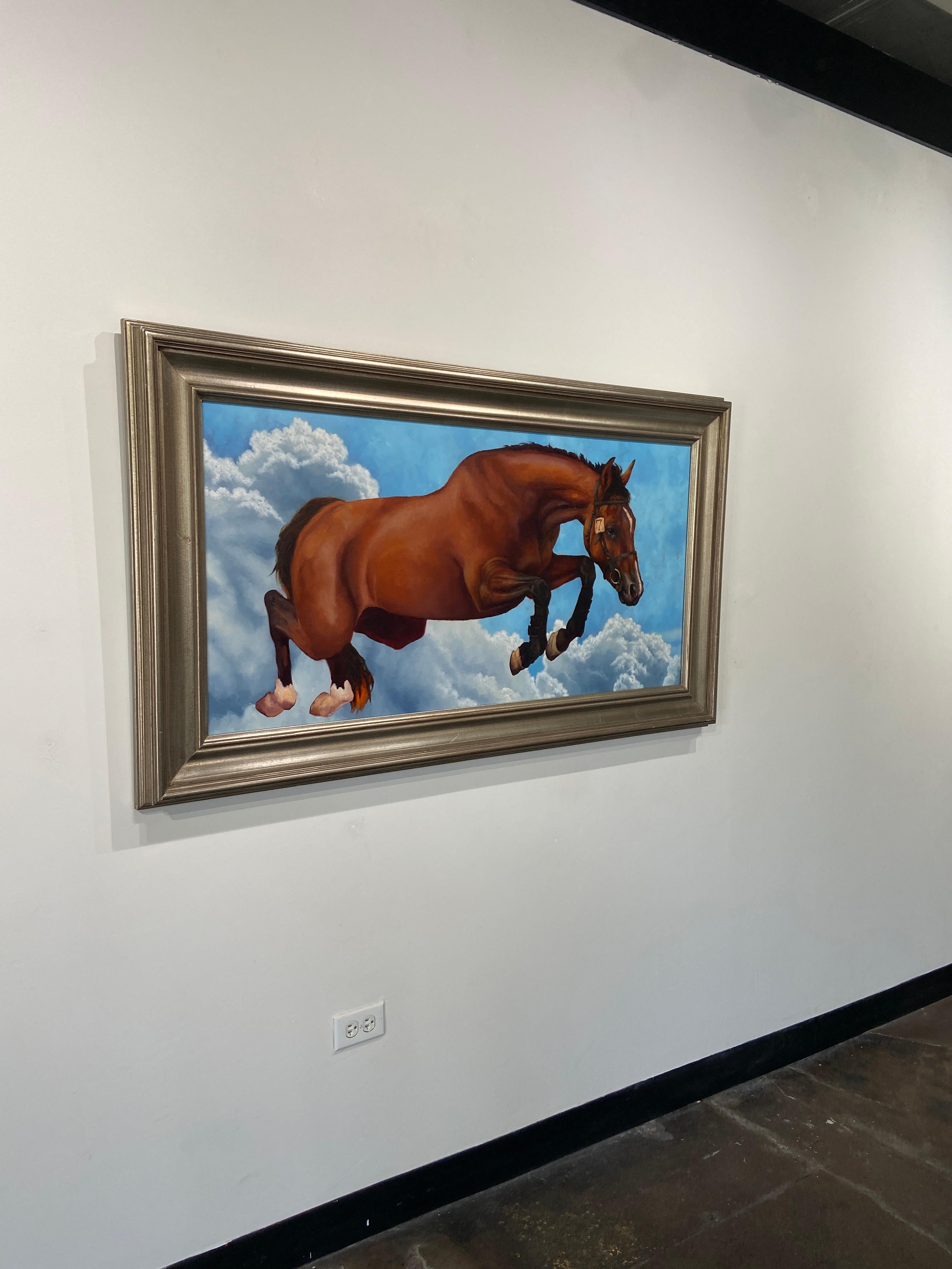 „Point Break“ (2023), Surrealistisches Ölgemälde von Michael Vacchiano im Angebot 5