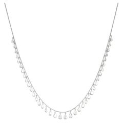 Used Diana's Cut Diamond Rose Necklace