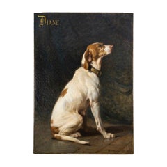 “Diane” — A Pointer, Charles-Léon Herrmann (1838–1907)
