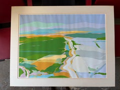 Diane Burko Arizona Landscape Color Lithograph 1973 6/80 edition