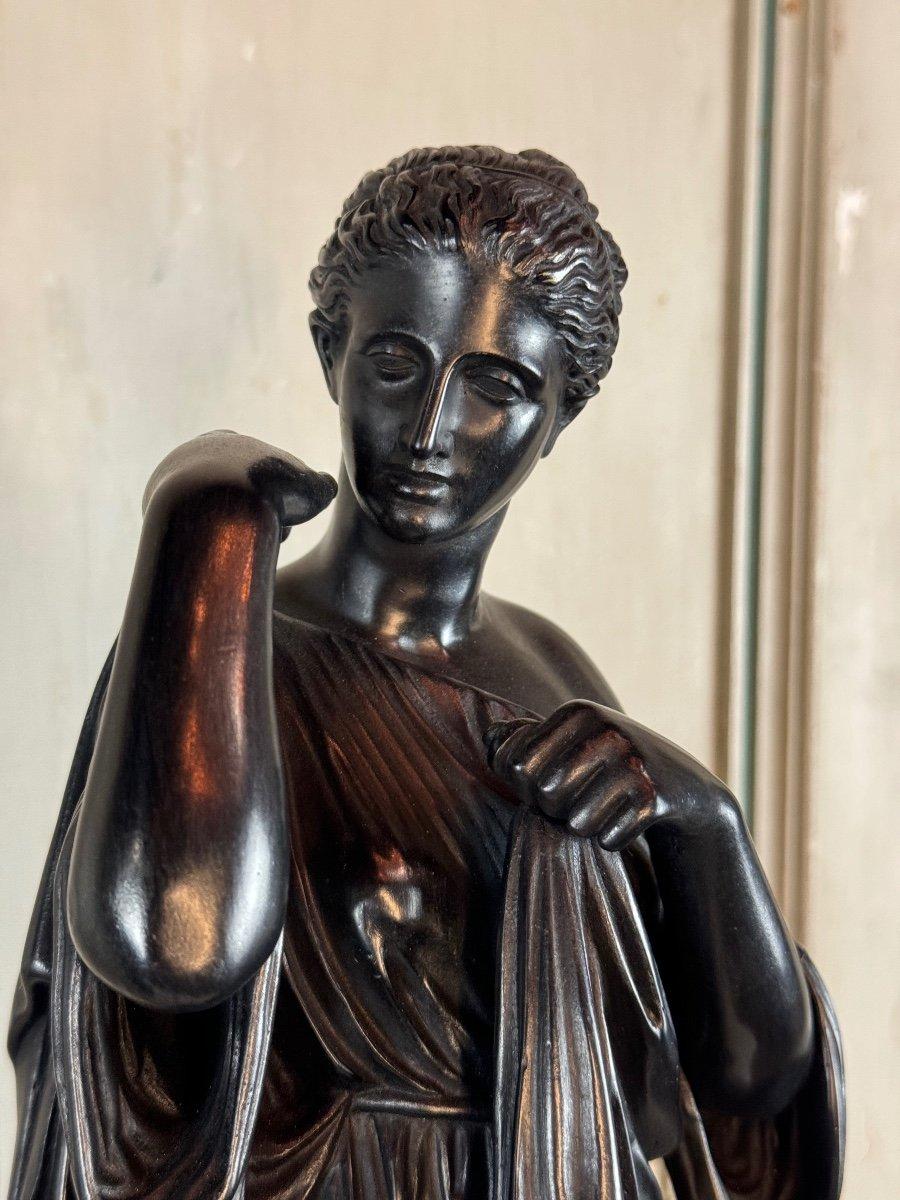 Diane De Gabis, Bronzo antico, Patina nera XIX secolo in vendita 5