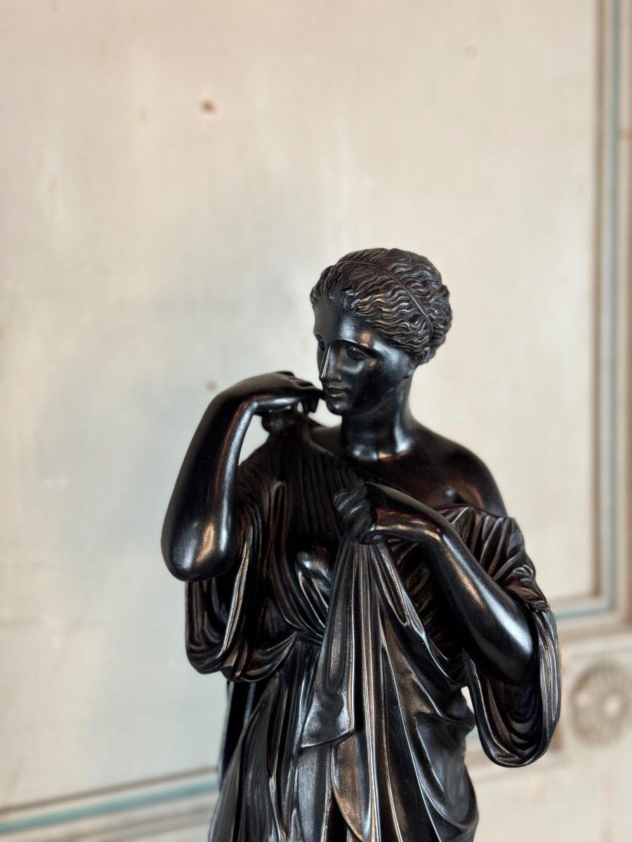 Diane De Gabis, Bronzo antico, patina nera XIX secolo