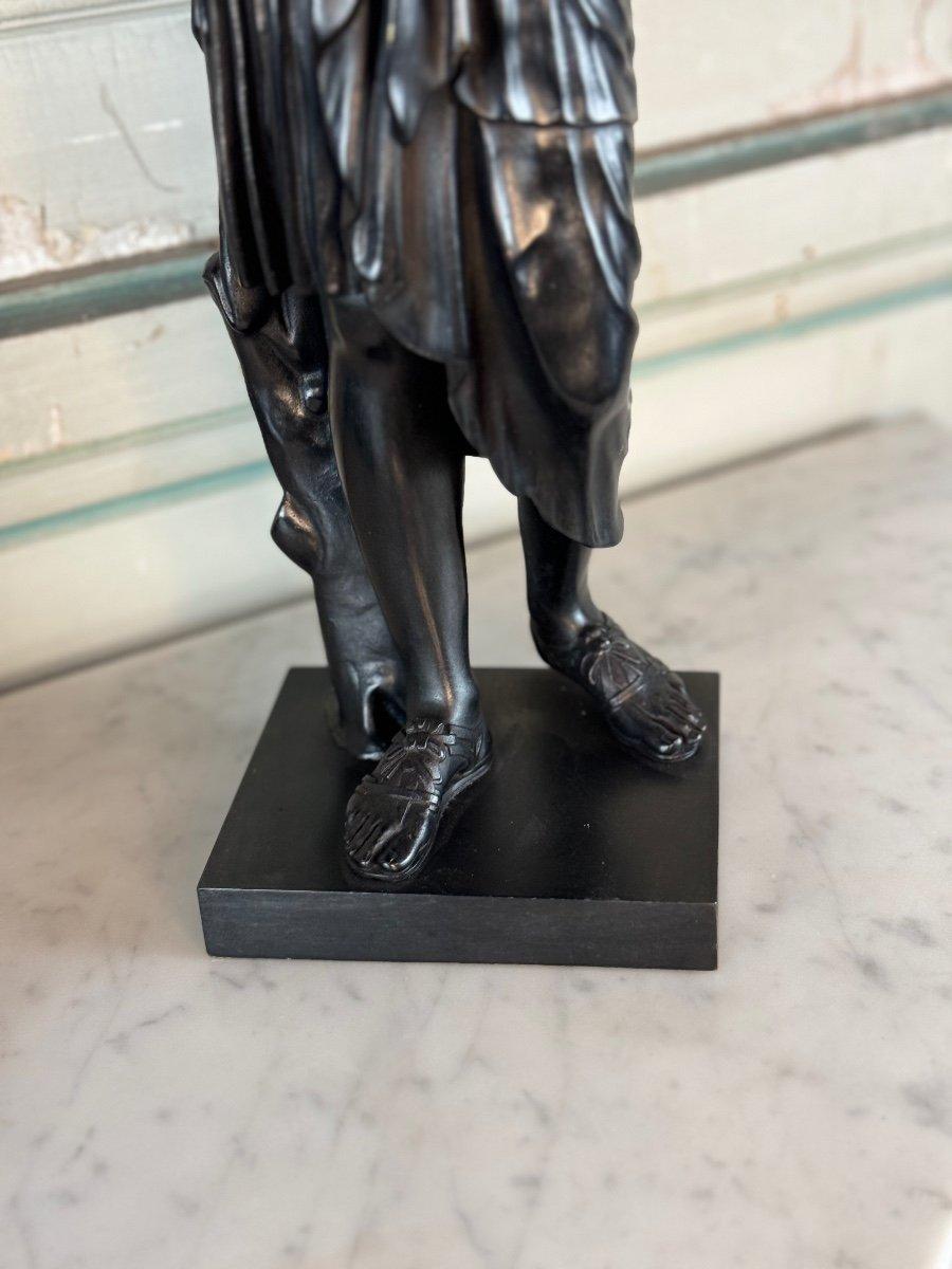 Greco-romano Diane De Gabis, Bronzo antico, Patina nera XIX secolo in vendita